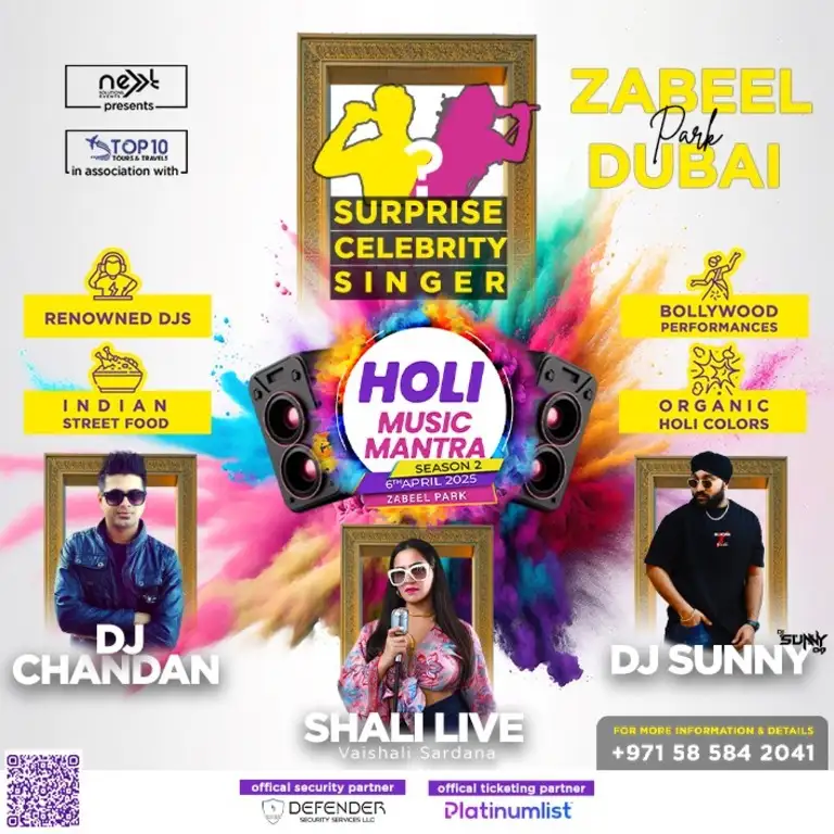 Holi Music Mantra Season 2 at Zabeel Park Amphitheater in Dubai