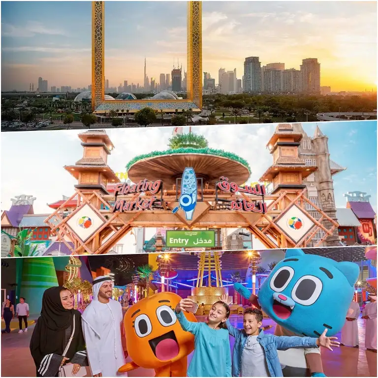 IMG Park + Global Village + Dubai Frame - Combo