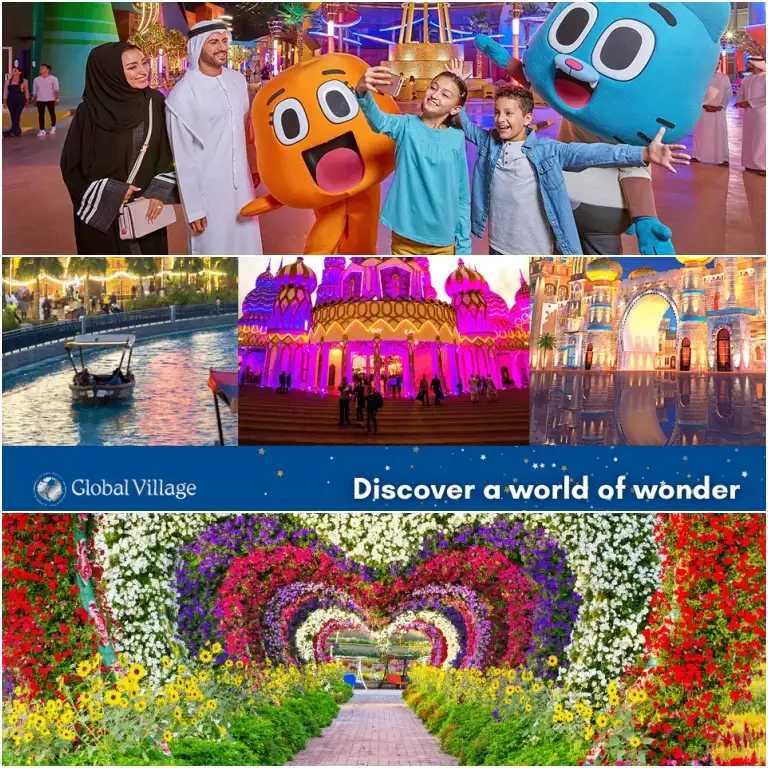 IMG Park + Global village + Miracle Garden - Combo