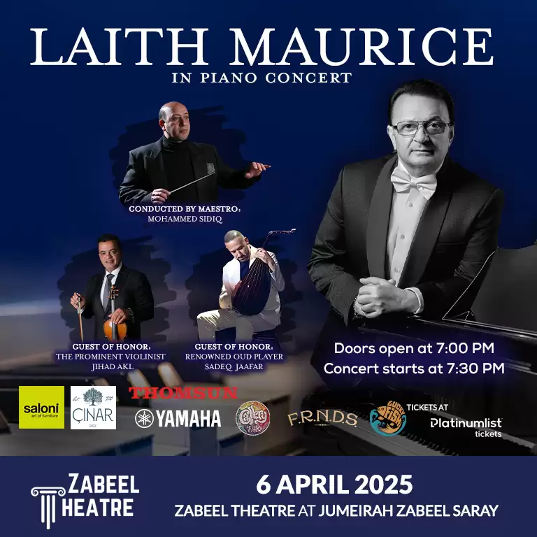 Laith Maurice Michel Piano Concert at Zabeel Theatre in Dubai
