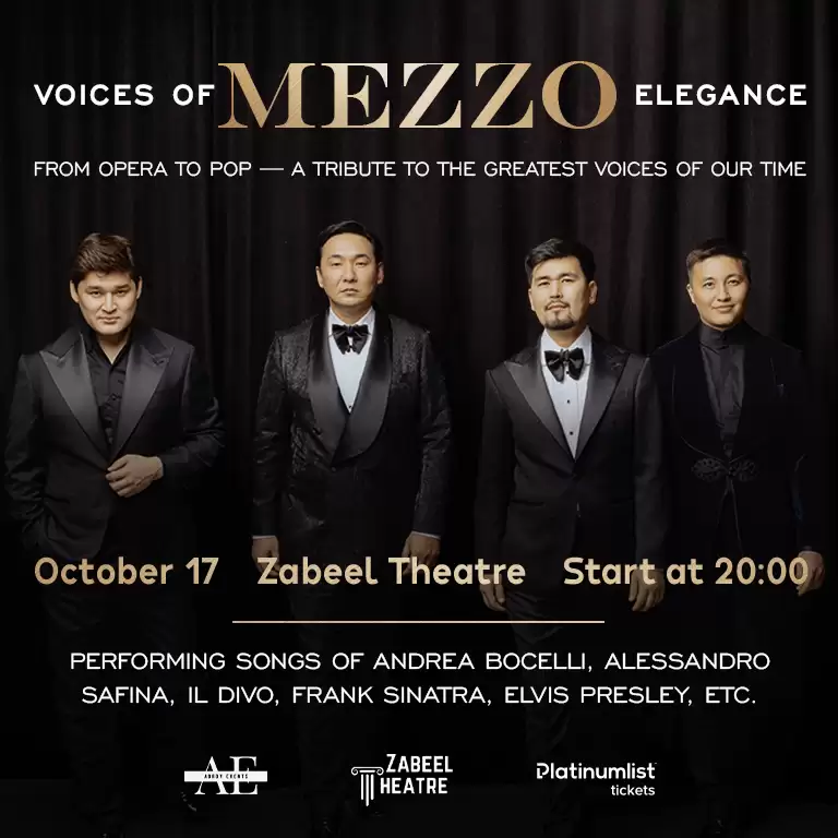 Mezzo: Voices of Elegance at Zabeel Theatre in Dubai