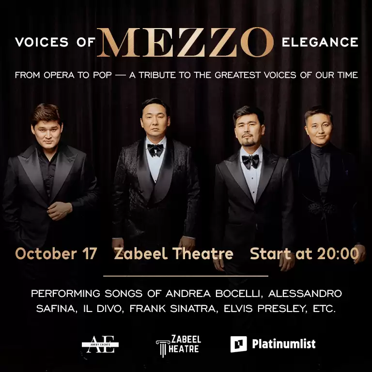 Mezzo: Voices of Elegance at Zabeel Theatre in Dubai