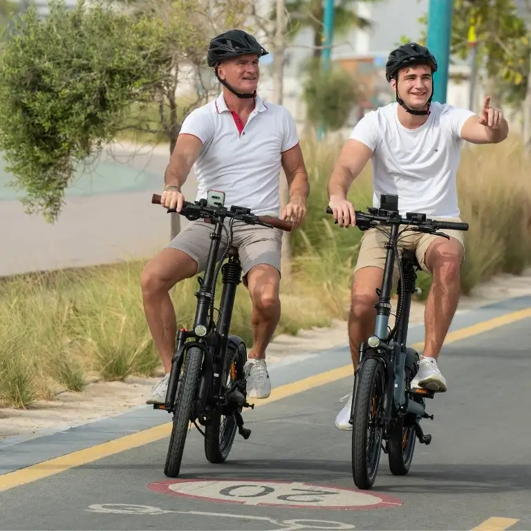 सुबह और सूर्यास्त की सवारी - ई-बाइक