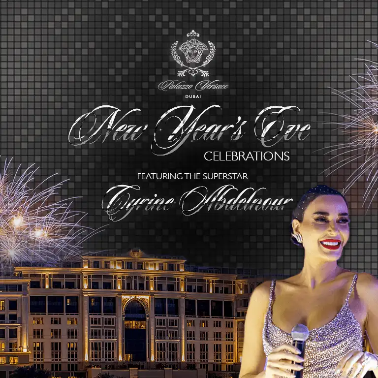Palazzo Versace Dubai'de Cyrine Abdelnour ile Yeni Yıl Arifesi kutlamaları