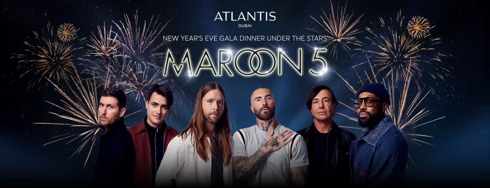 New Year’s Eve Gala Dinner Under The Stars Featuring Maroon 5 In Dubai