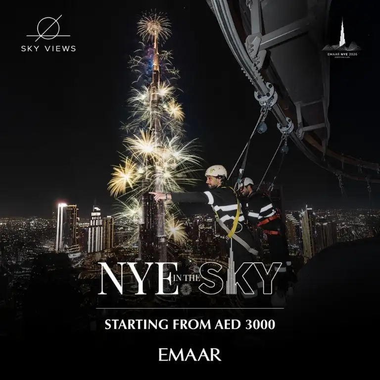 2026 Yılbaşı Gecesi, Sky Views Observatory'de Akşam Yemeği + Kenar Yürüyüşü Deneyimi