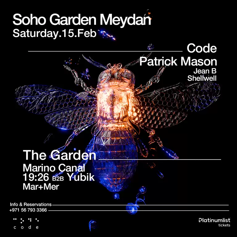 Patrick Mason, Marino Canal & 19:26 b2b Yubik at Soho Garden Meydan - Dubai