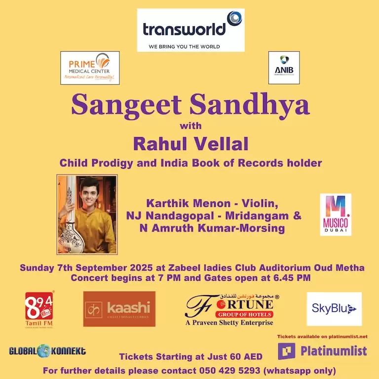 Sangeet Sandhya with Rahul Vellal Live in Dubai
