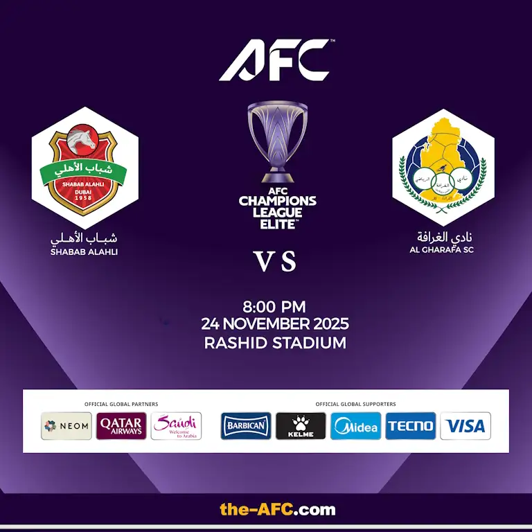 Shabab Al Ahli FC (UAE) vs Al Gharafa SC (QAT) - AFC Champions League Elite