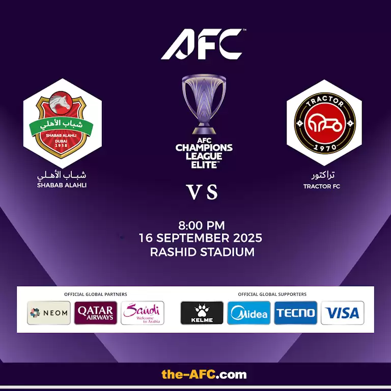 Shabab Al Ahli FC (UAE) vs Tractor SC (IRN) - AFC Champions League Elite