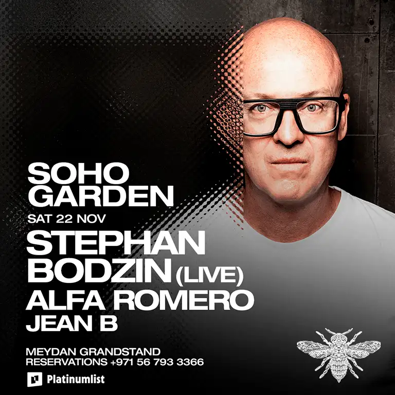 Stephan Bodzin (Live) at Soho Garden Meydan, Dubai.