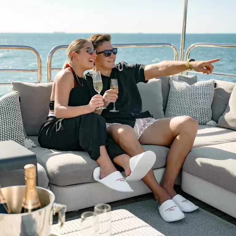 Sunseeker Superyacht Experience with Gourmet Dining,Premium Drinks & Live Music