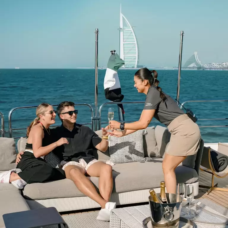 Sunseeker Superyacht Experience with Gourmet Dining,Premium Drinks & Live Music
