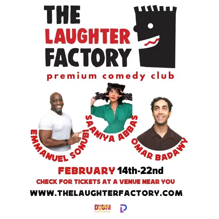 The Laughter Factory February 2025 in Dubai and Abu Dhabi