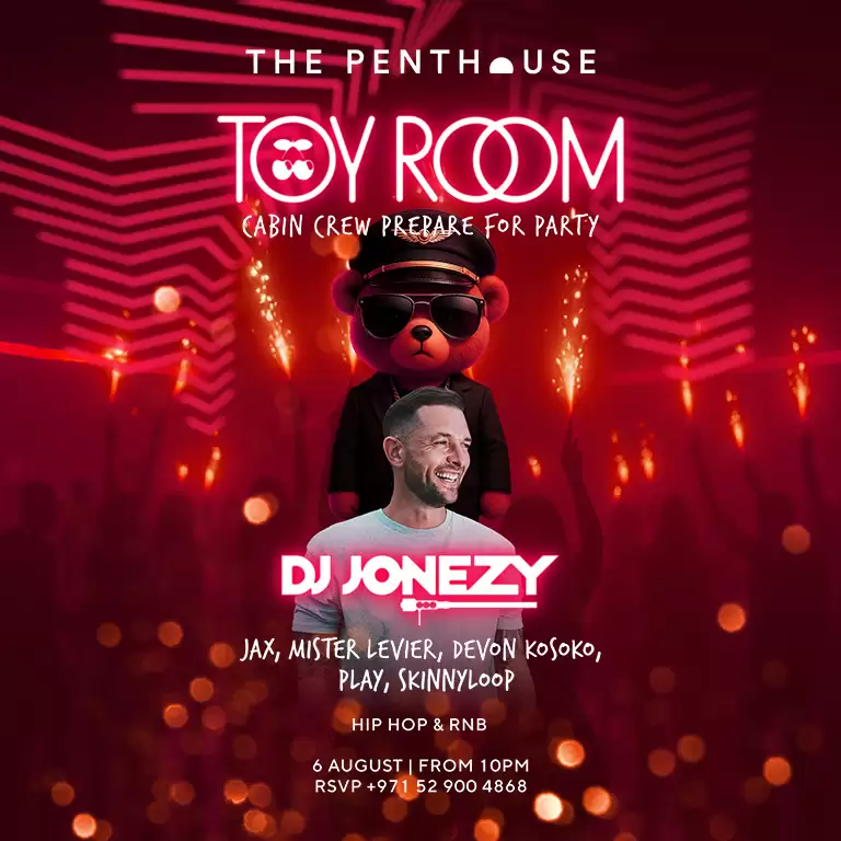 Çarşamba ToyRoom, DJ Jonezy ile The Penthouse'da