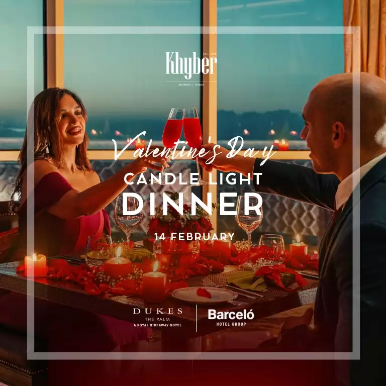 Valentine's Day Dinner at Dukes The Palm, a Royal Hideaway Hotel in Dubai