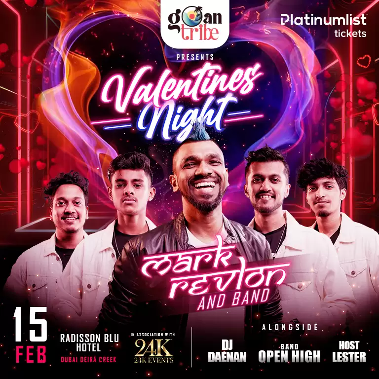 Valentine’s Night at Radisson Blu Hotel Deira Creek in Dubai