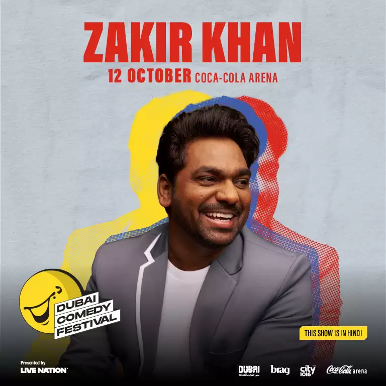Zakir Khan Live at Coca-Cola Arena | Dubai Comedy Festival 2025