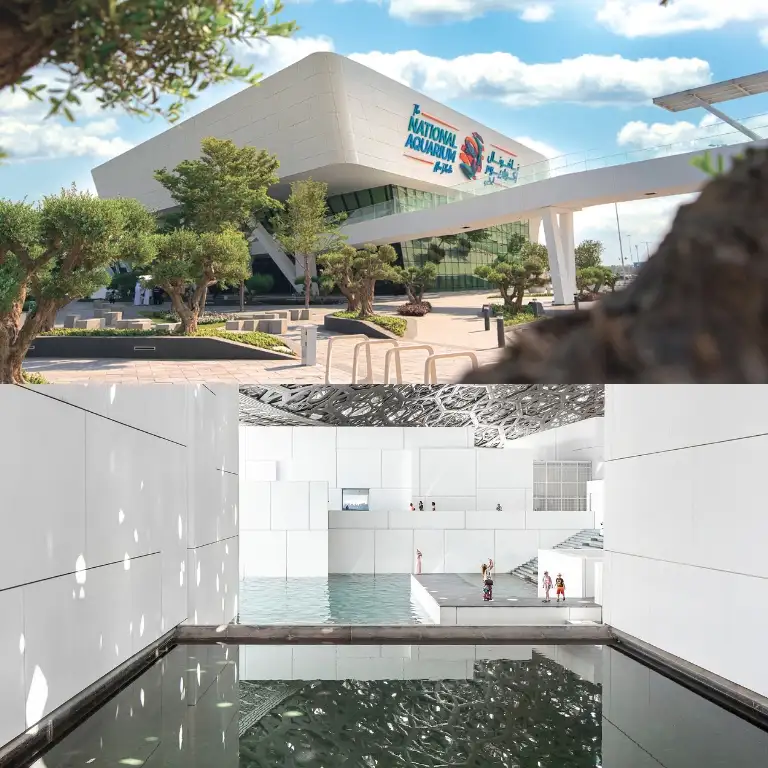 Ulusal Akvaryum + Louvre Abu Dabi - Kombin