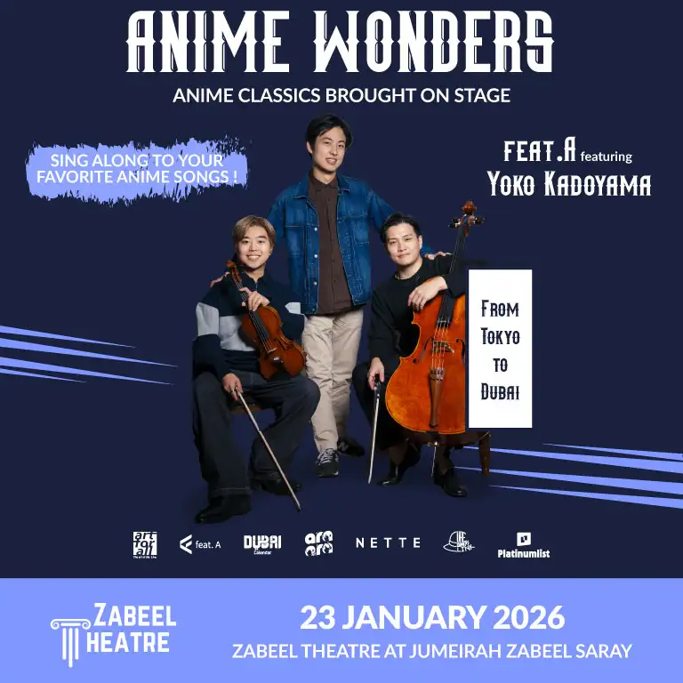 Anime Wonders Tribute Concert at Zabeel Theatre in Dubai