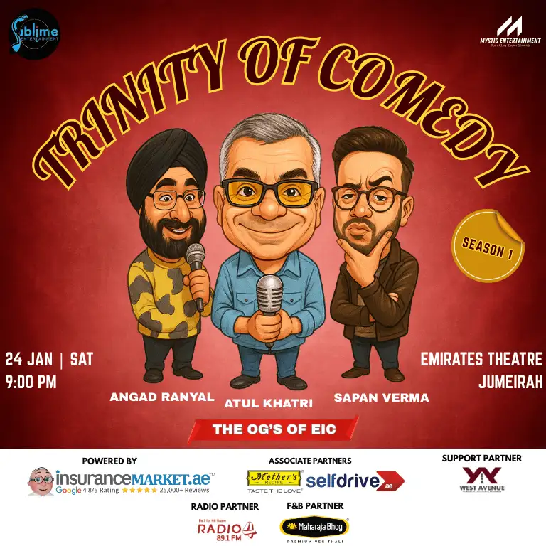 Trinity of Comedy- Season 1 ft. Atul Khatri, Sapan Verma and Angad Ranyal in Dubai
