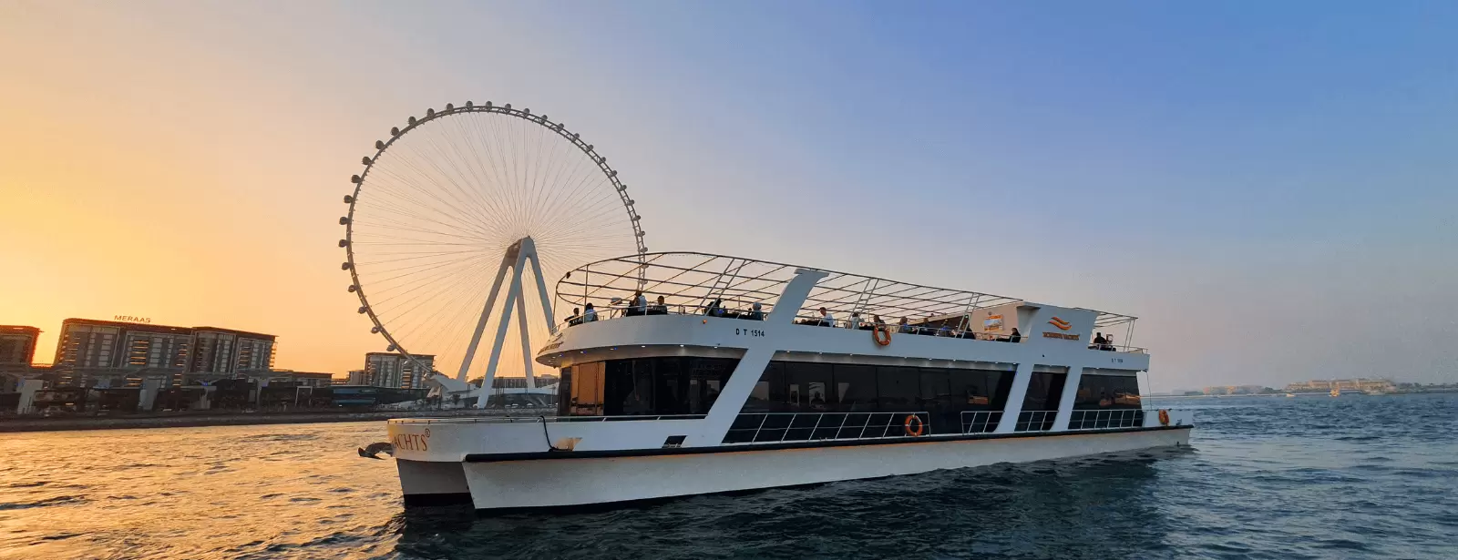 Dubai Marina Sunset Cruise with Live Music & Open Bar