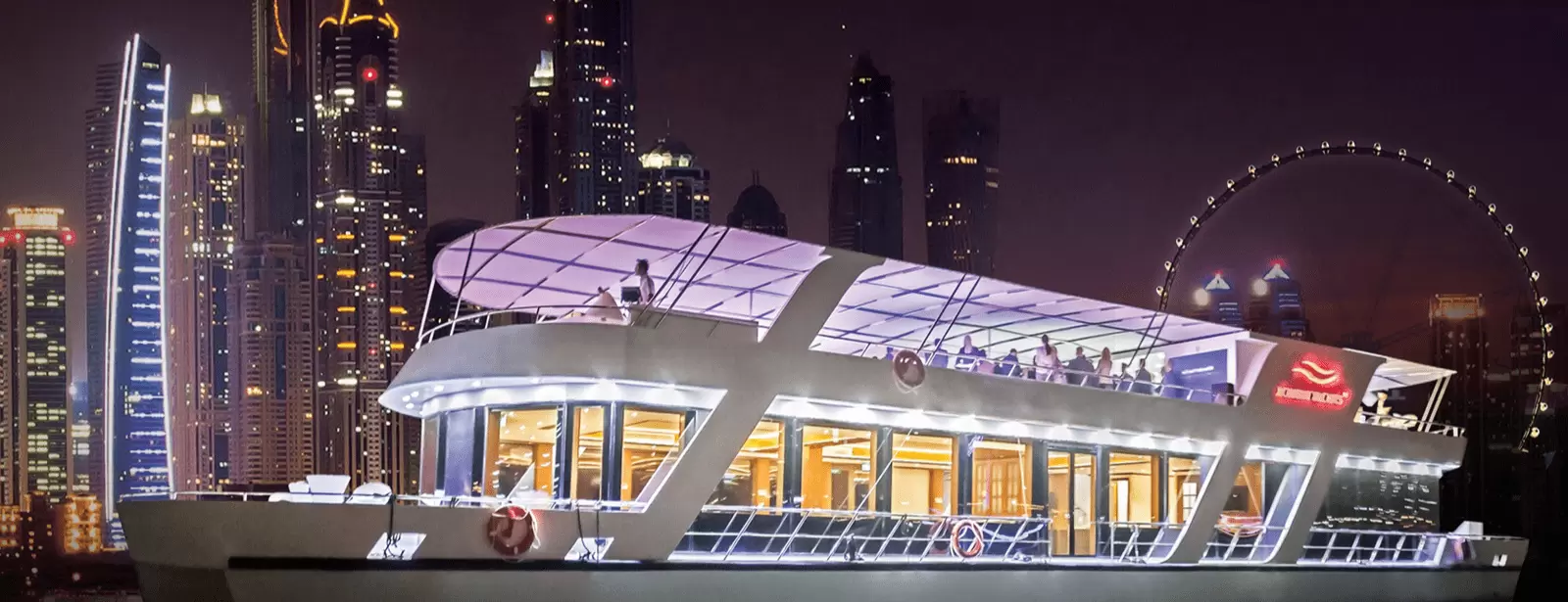 Dubai Marina Dinner Cruise with Live Music & Open Bar