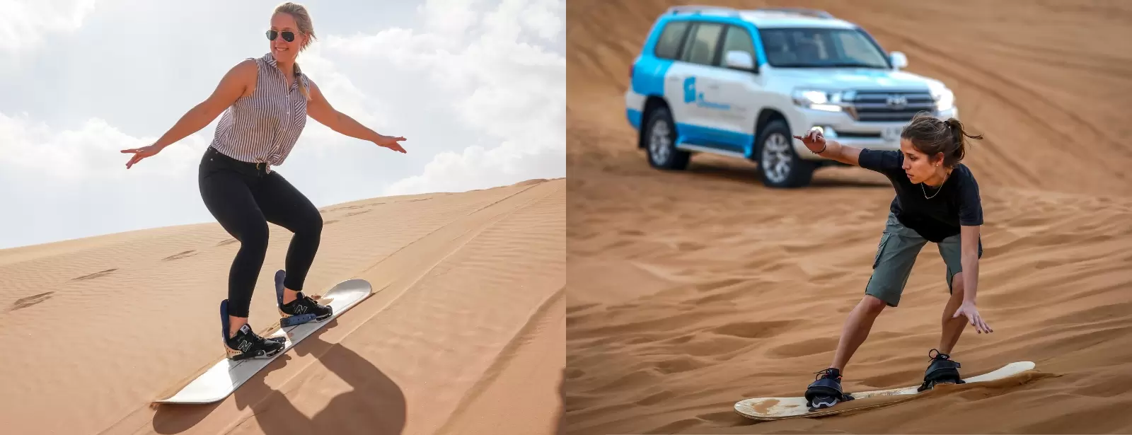Morning Desert Safari Dubai with Dune Bashing, Sand Boarding & Camel Ride