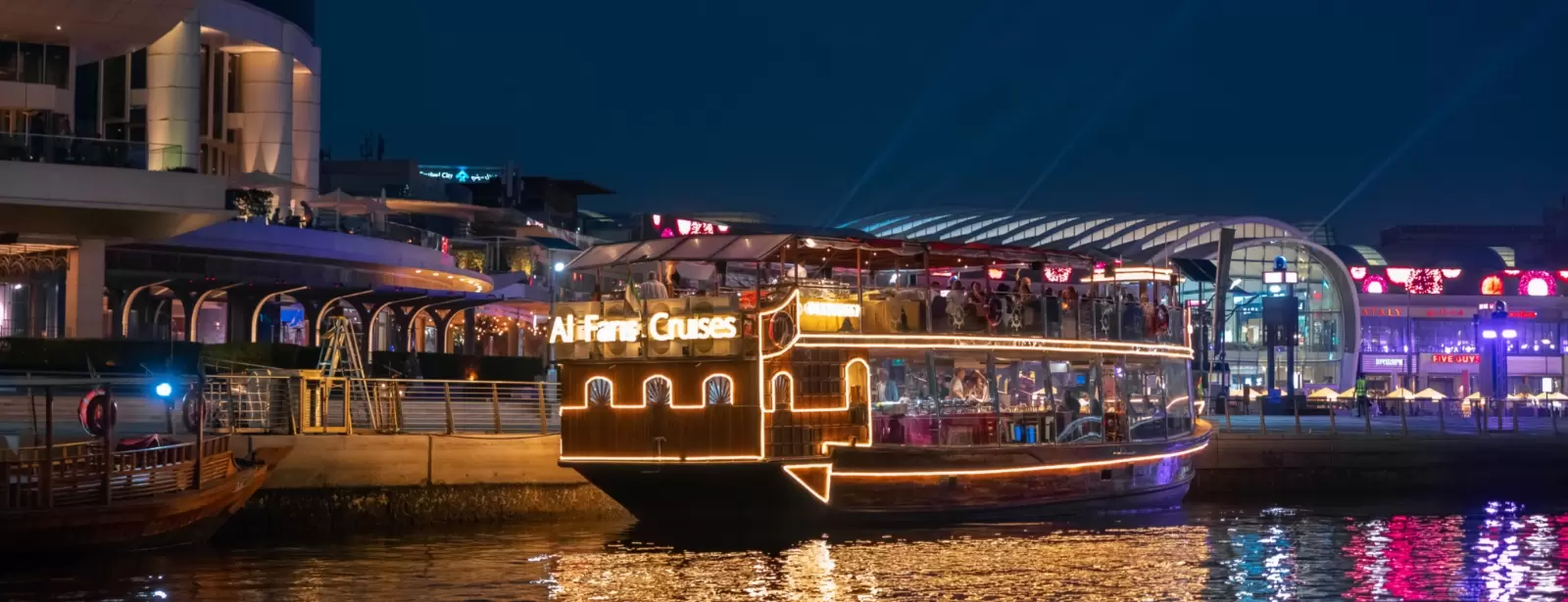 Luxury Canal Dhow Cruise with La Perle Show