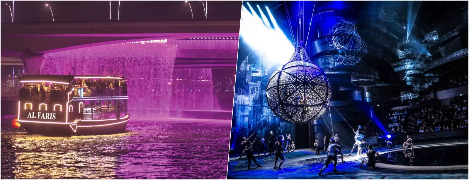 Luxury Canal Dhow Cruise with La Perle Show