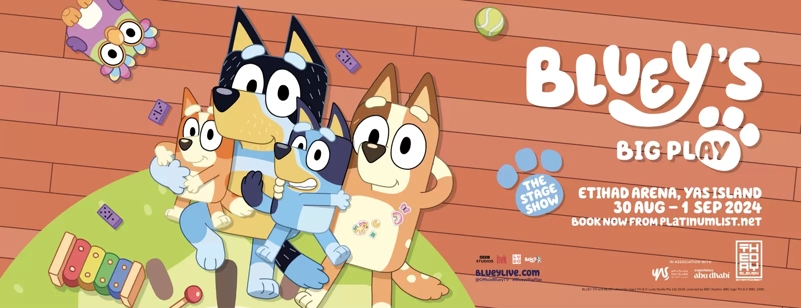 Bluey's Big Play at Etihad Arena in Abu Dhabi