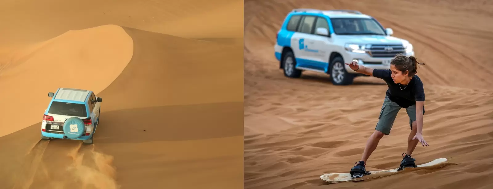 Morning Desert Safari Dubai with Dune Bashing, Sand Boarding & Camel Ride