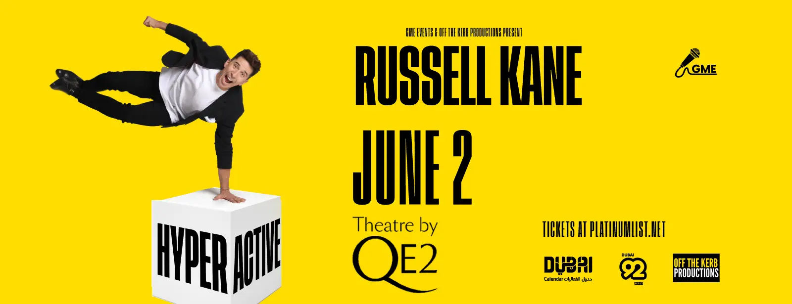 Russell Kane: HyperActive at Theatre by QE2, Dubai