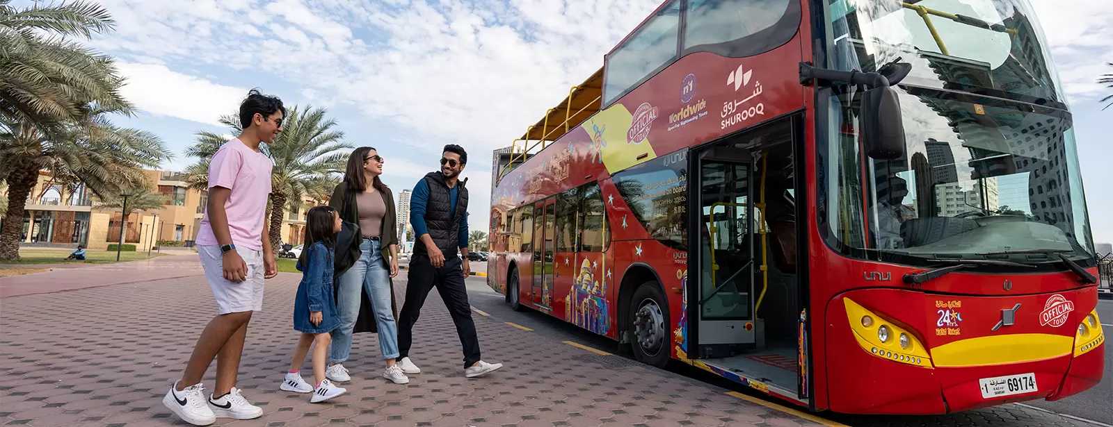 Hop-On Hop-Off City Sightseeing Bus Tour in Sharjah