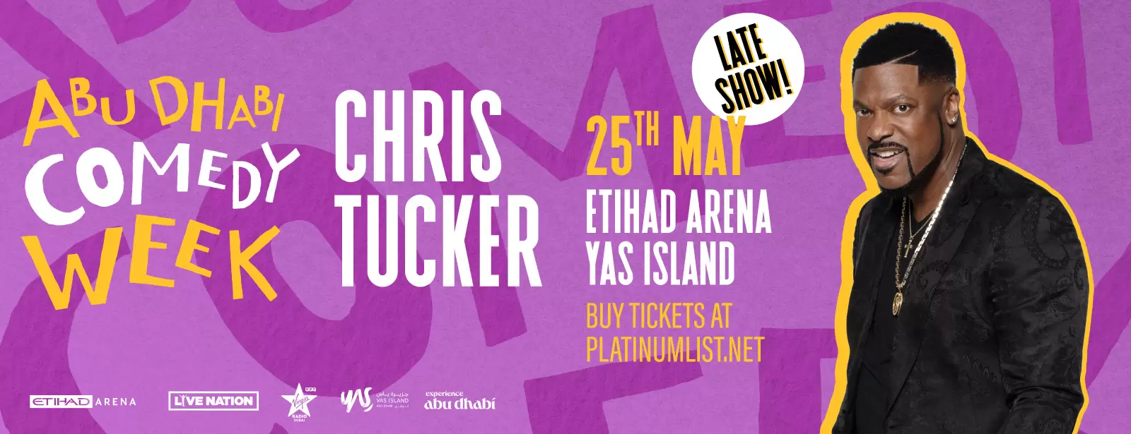 Live Nation Presents Chris Tucker at Etihad Arena in Abu Dhabi