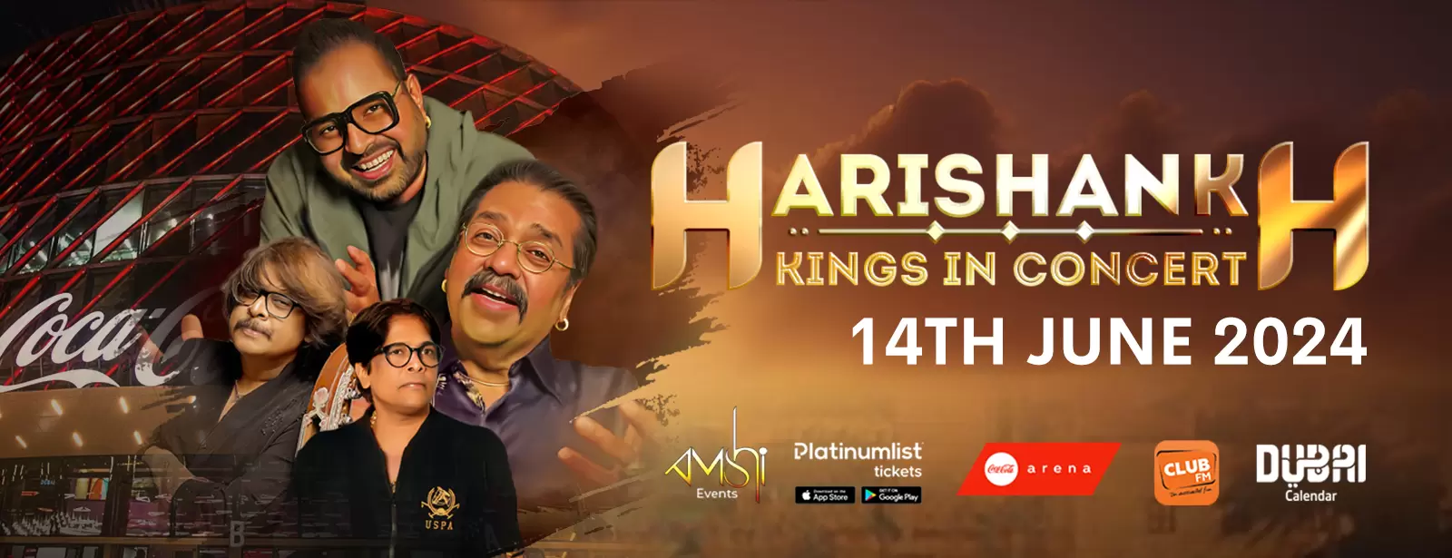 Harishankh - Kings in Concert Live at Coca-Cola Arena, Dubai