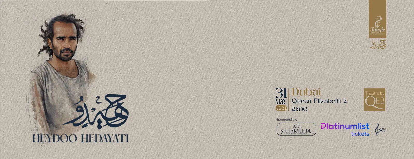Music Concert Heydoo Hedayati at Theatre by QE2, Dubai