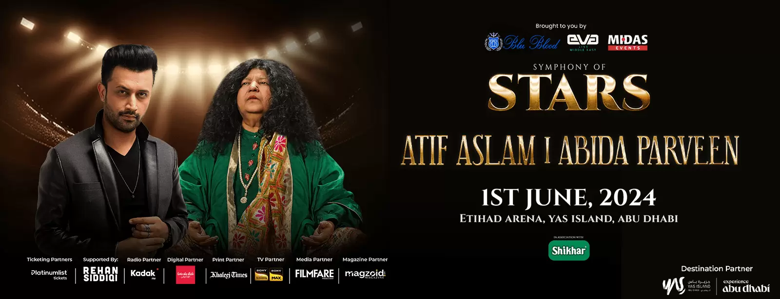Symphony of Stars: Abida Parveen and Atif Aslam at Etihad Arena, Abu Dhabi