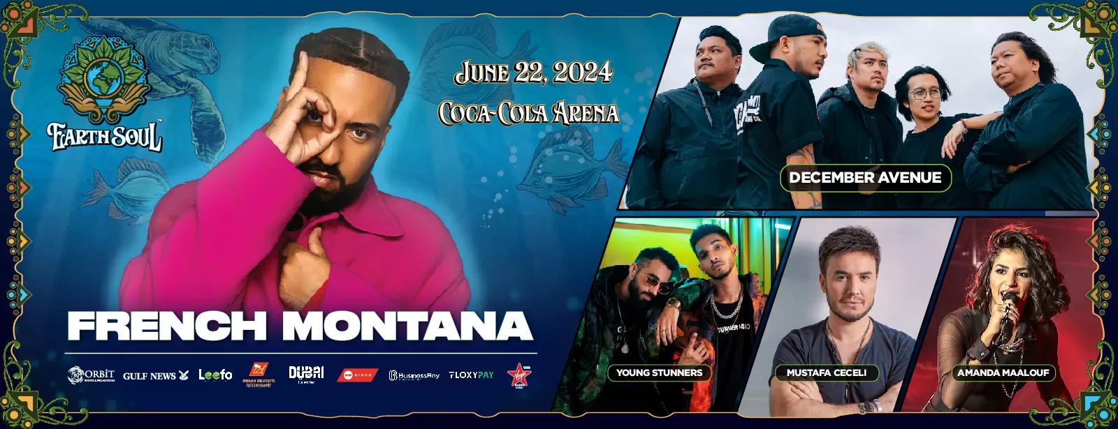 Earthsoul with French Montana Live at Coca-Cola Arena, Dubai