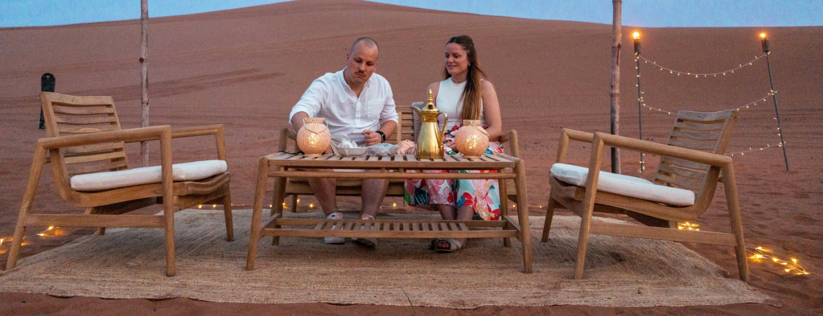 Private Dinner in the desert with optional Buggy Experience