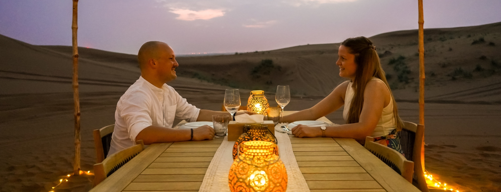 Private Dinner in the desert with optional Buggy Experience