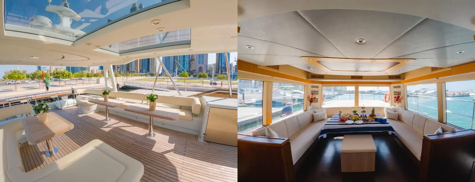 2 Hour Yacht Tour in Dubai Marina with Breakfast or BBQ