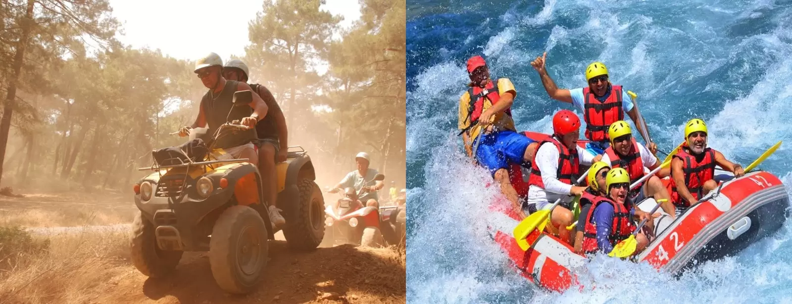 Alanya Super Combo Tour With Rafting, Jeep Safari, Quad Biking & Zipline