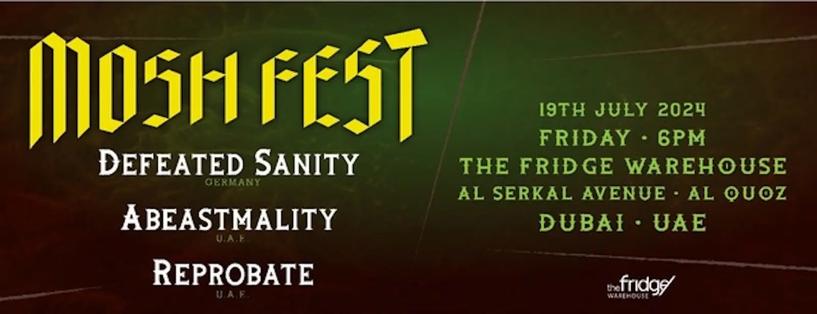 Mosh Fest at The Fridge, Dubai