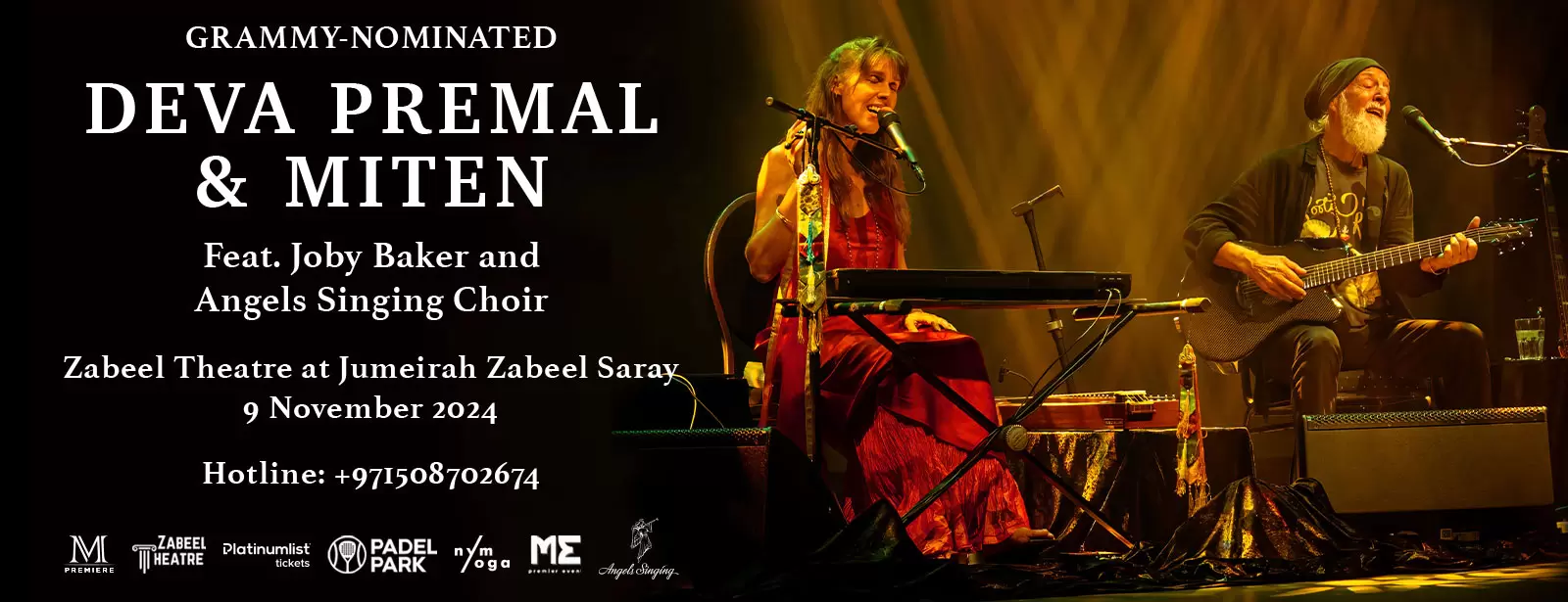Deva Premal and Miten Live at Zabeel Theatre, Dubai