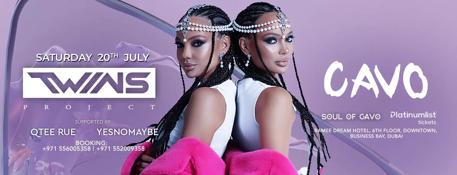 Soul of Cavo Presents Twins Performing Live at Cavo, Dubai