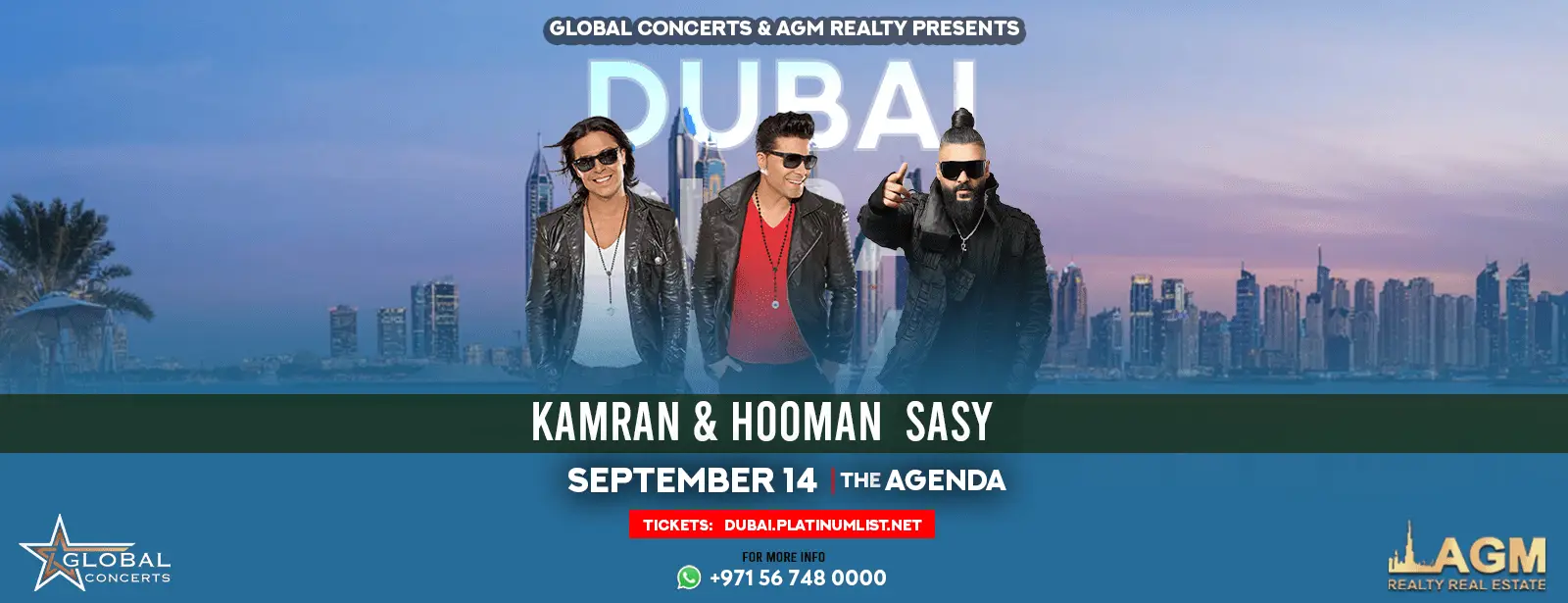 KAMRAN, HOOMAN & SASY Live at: The Agenda DUBAI