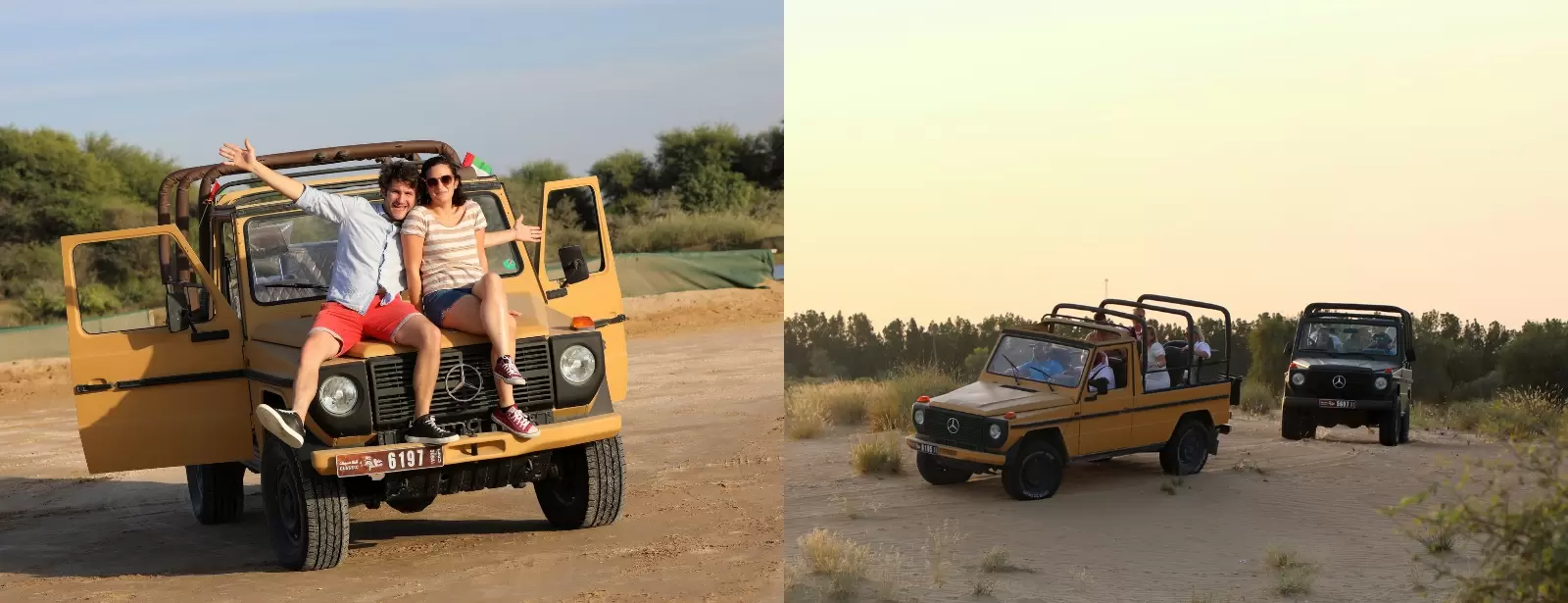 Dubai: Morning Heritage Safari by Vintage G-Class & Al Marmoom Oasis
