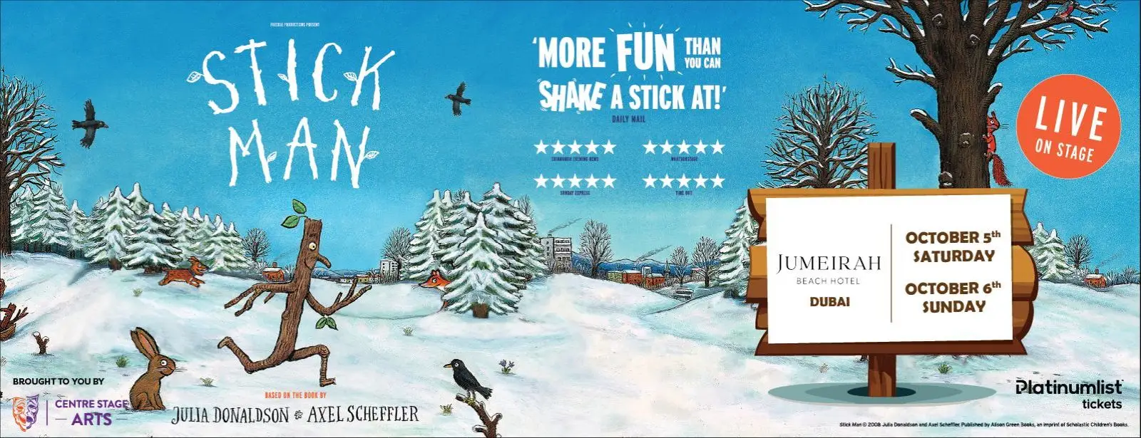 Stick Man Live on Stage at Meyana Theatre, Dubai