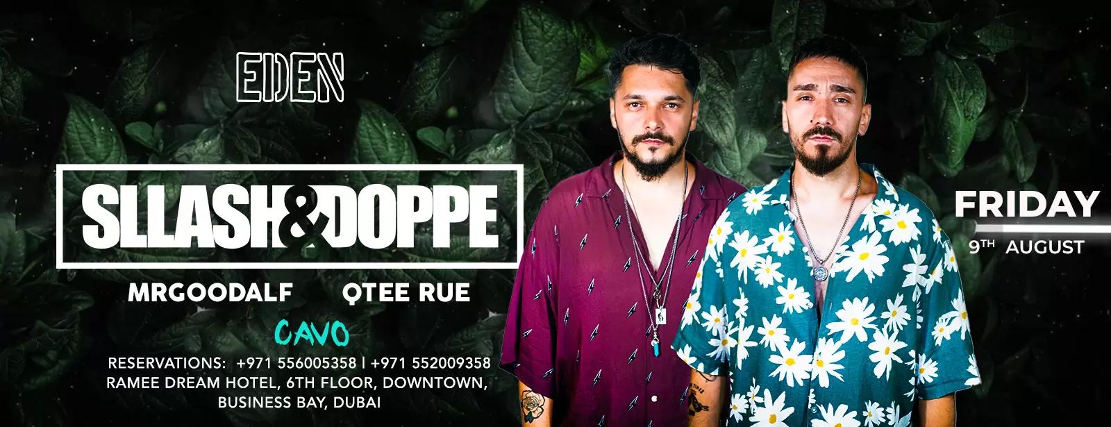 Eden Presents Sllash & Doppe Performing Live in Dubai